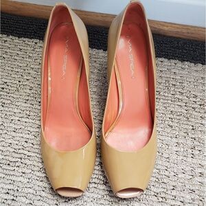 Via Spiga Peeptoe Pumps 8.5